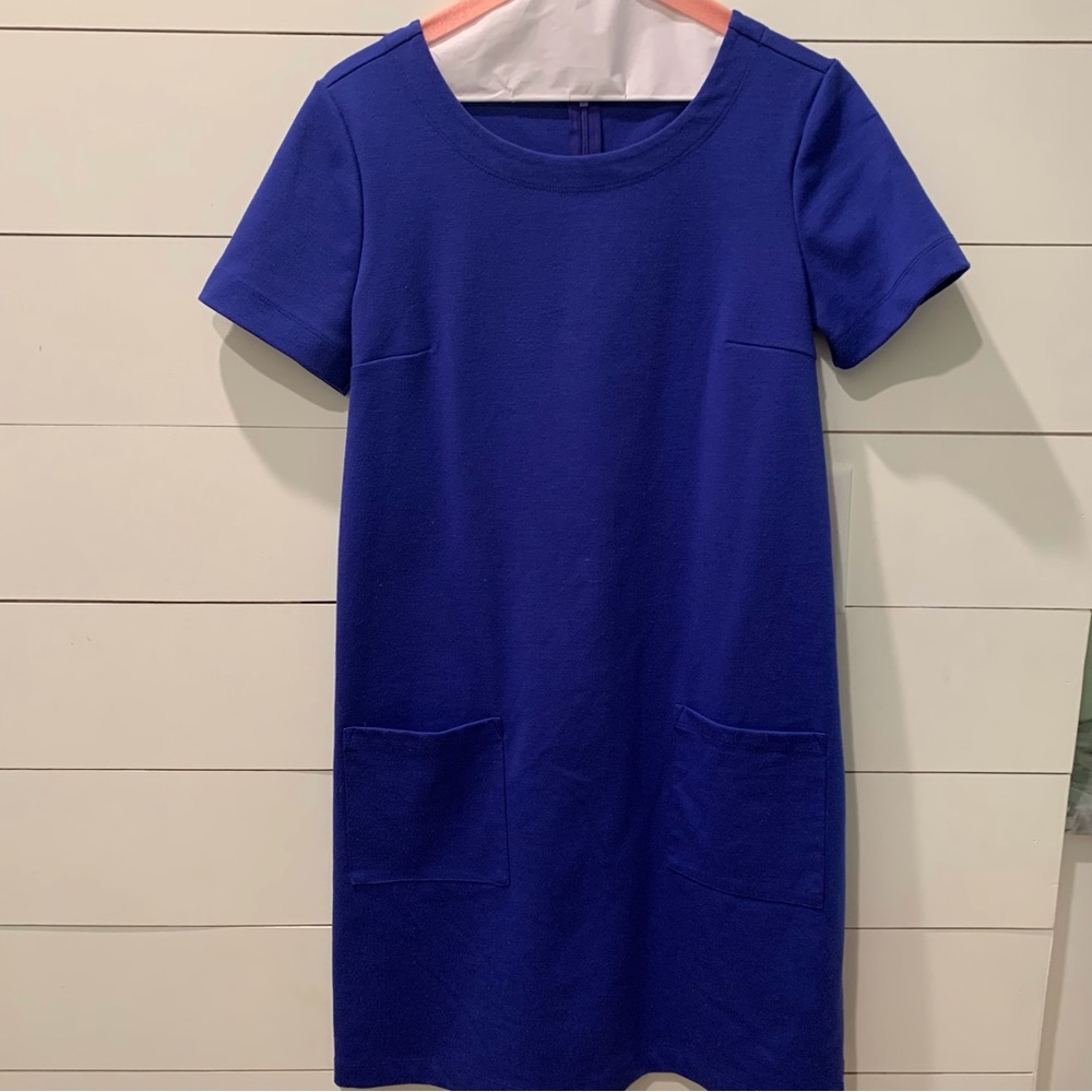 Gap Cobalt Blue Shift Dress with Pockets size S
